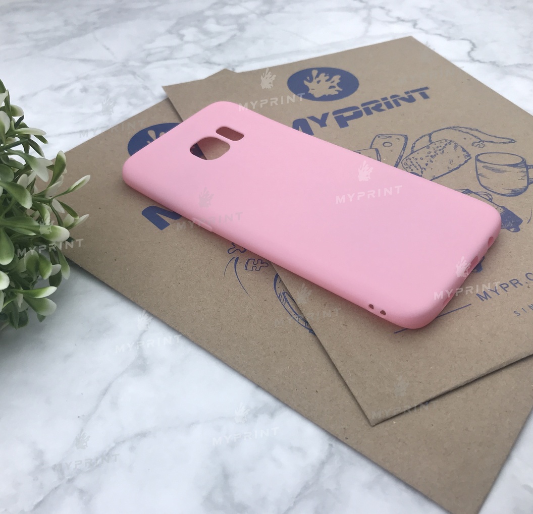 Чохол силіконовий для Samsung S7 EDGE рожевий (5042) - фото 2 Чохол силіконовий для Samsung S7 EDGE рожевий (5042) - фото 2 - Чохли для УФ друку