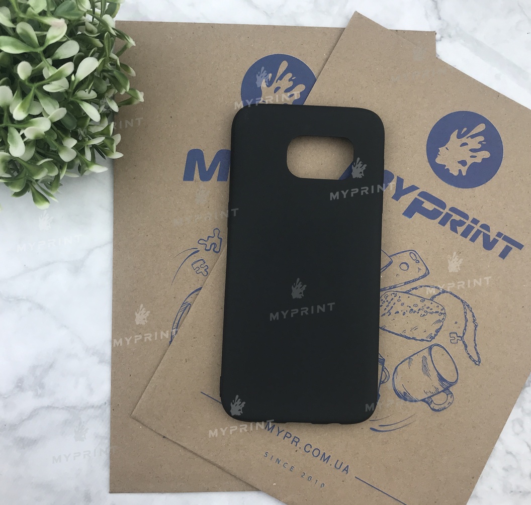 Чохол силіконовий для Samsung S7 EDGE чорний (5041) - фото 1 Чохол силіконовий для Samsung S7 EDGE чорний (5041) - фото 1 - Чохли для УФ друку