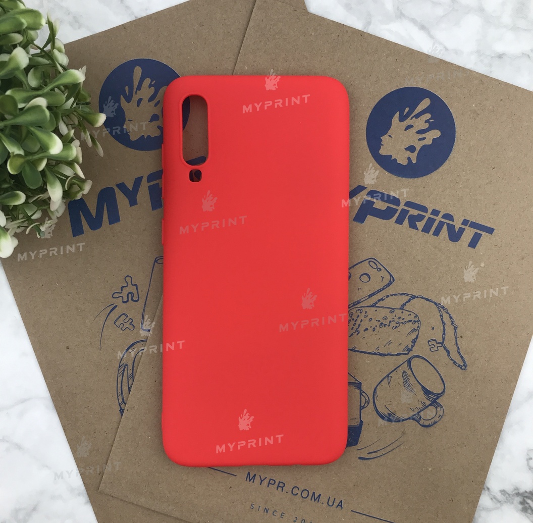 Чохол силіконовий для Samsung A70 / A70s червоний (5628) - фото 1 - Чохли для УФ друку