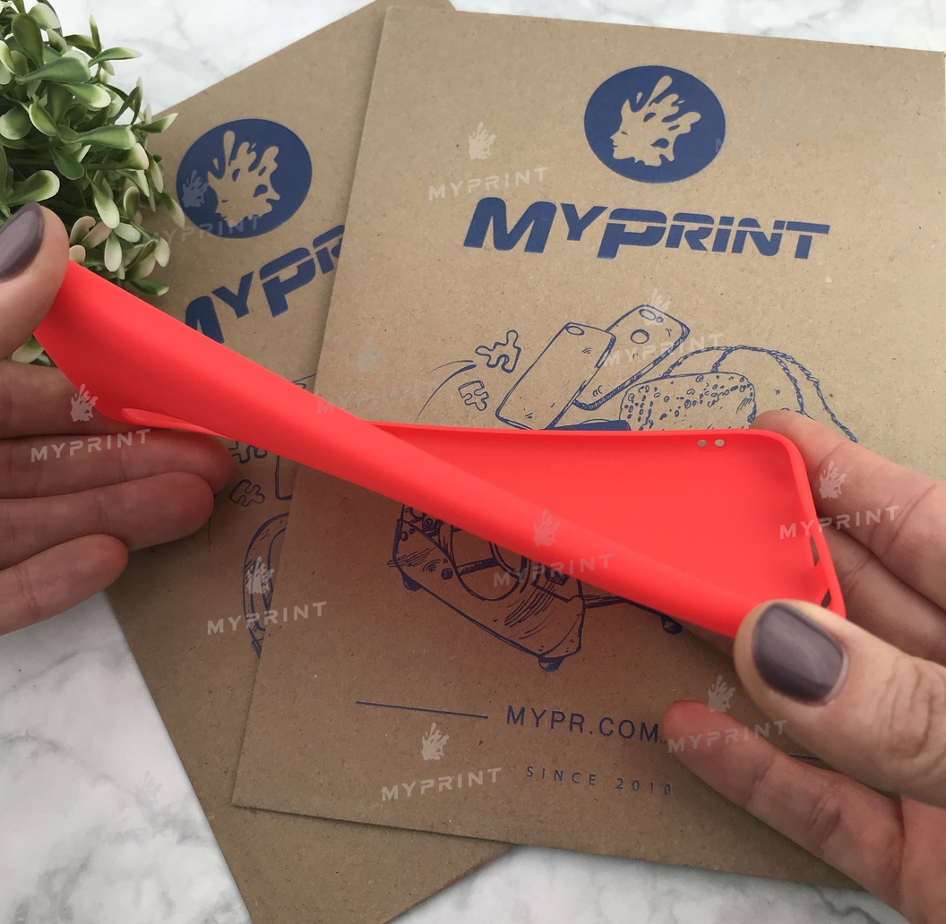 Чохол силіконовий для Samsung A70 / A70s червоний (5628) - фото 3 - Чохли для УФ друку