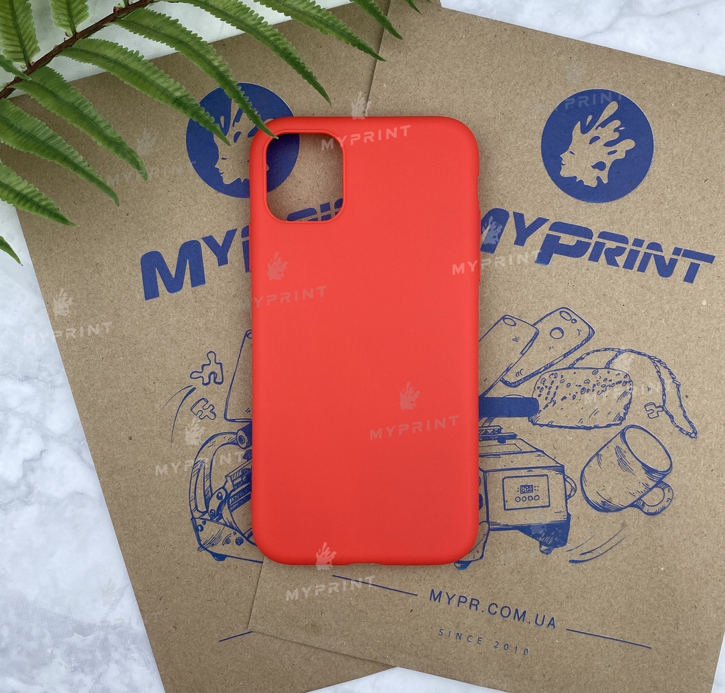 Чохол силіконовий для iPhone 11 Pro Max червоний (5725) - фото 1 Чохол силіконовий для iPhone 11 Pro Max червоний (5725) - фото 1 - Чохли для УФ друку