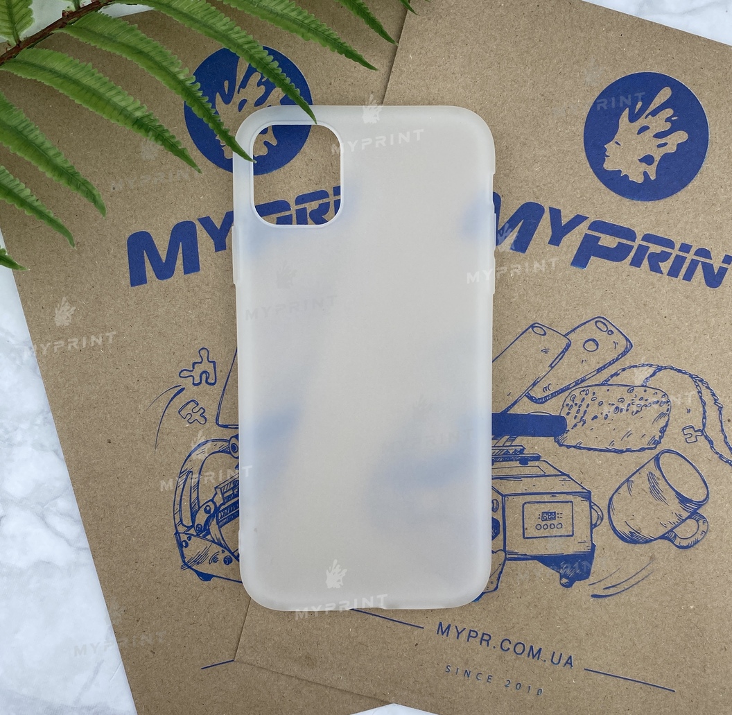 Чохол силіконовий для iPhone 11 Pro білий (5721) - фото 1 Чохол силіконовий для iPhone 11 Pro білий (5721) - фото 1 - Чохли для УФ друку
