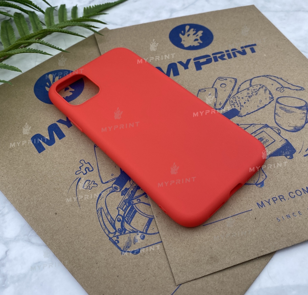 Чохол силіконовий для iPhone 11 червоний (5718) - фото 2 Чохол силіконовий для iPhone 11 червоний (5718) - фото 2 - Чохли для УФ друку