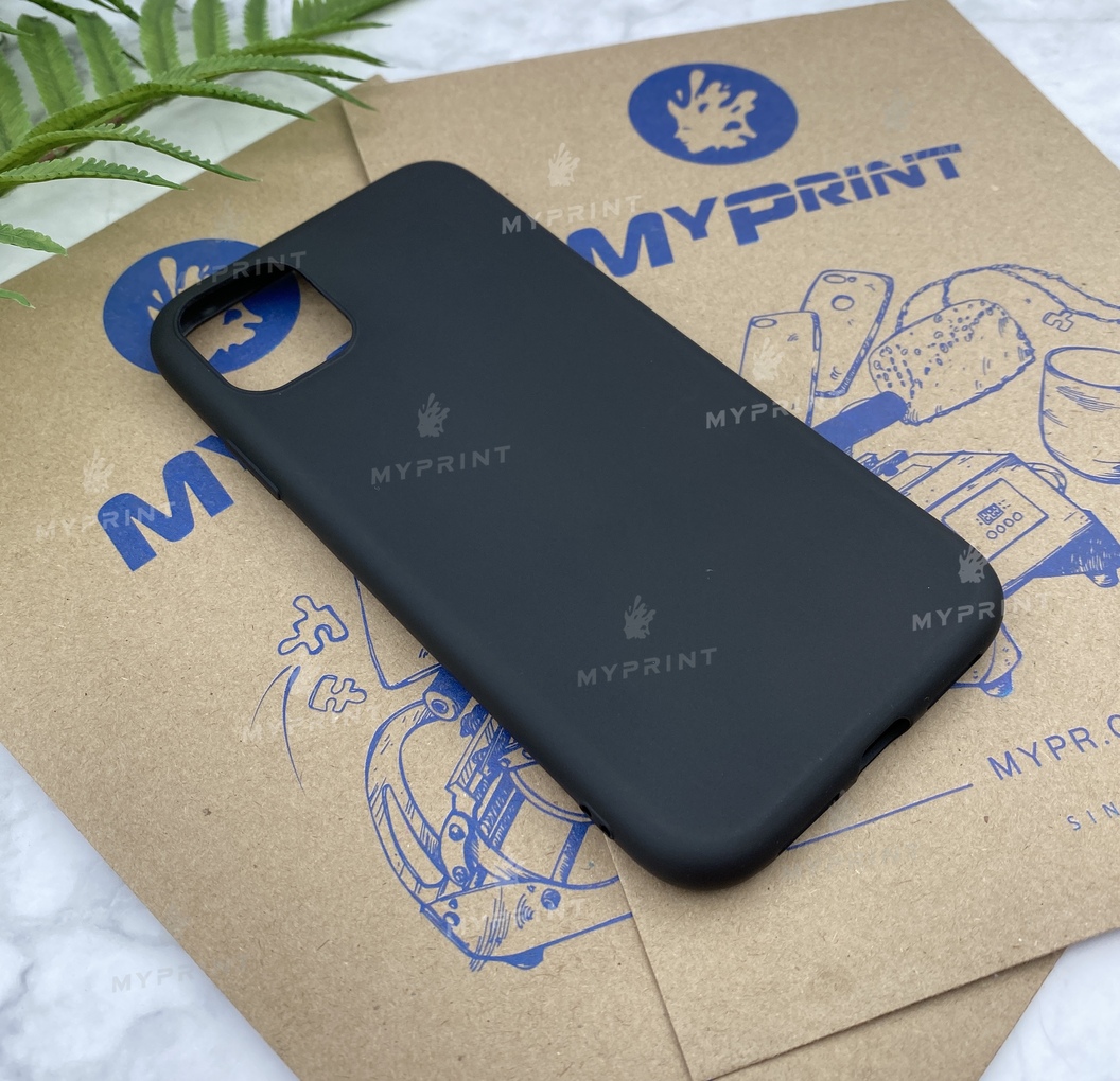 Чохол силіконовий для iPhone 11 чорний (5717) - фото 2 Чохол силіконовий для iPhone 11 чорний (5717) - фото 2 - Чохли для УФ друку