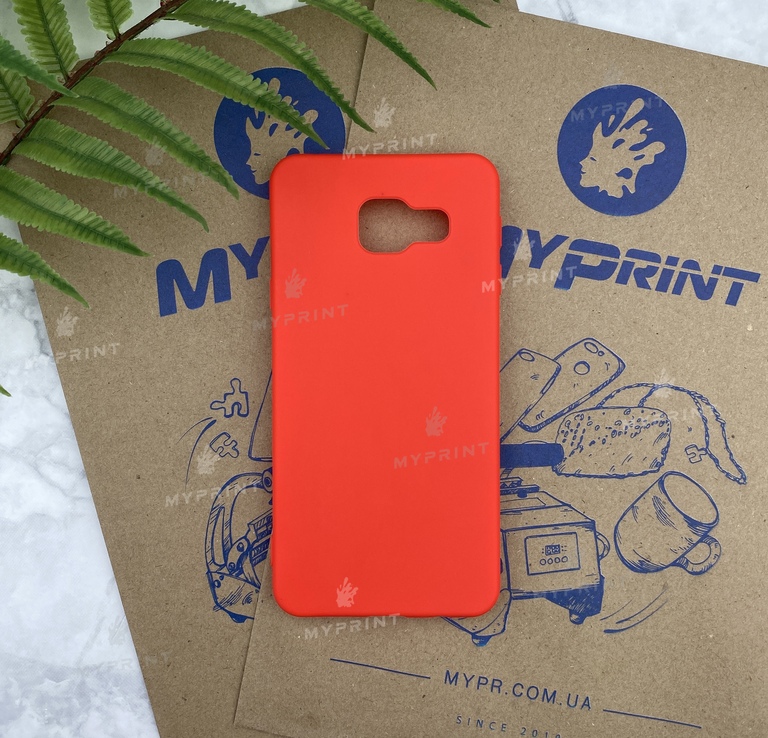 Чохол силіконовий для Samsung A310 червоний (5746) 
