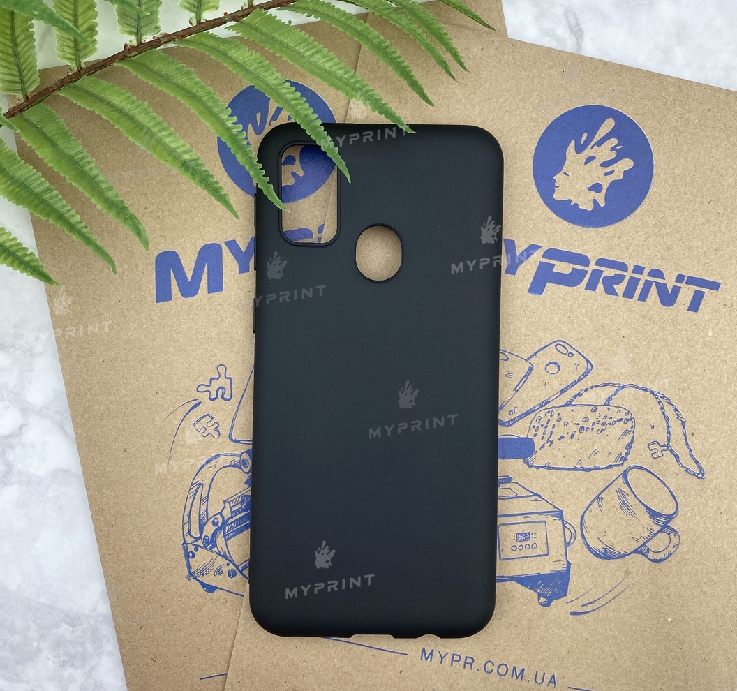 Чохол силіконовий для Samsung M30s / M21 чорний (5750) - фото 1 Чохол силіконовий для Samsung M30s / M21 чорний (5750) - фото 1 - Чохли для УФ друку