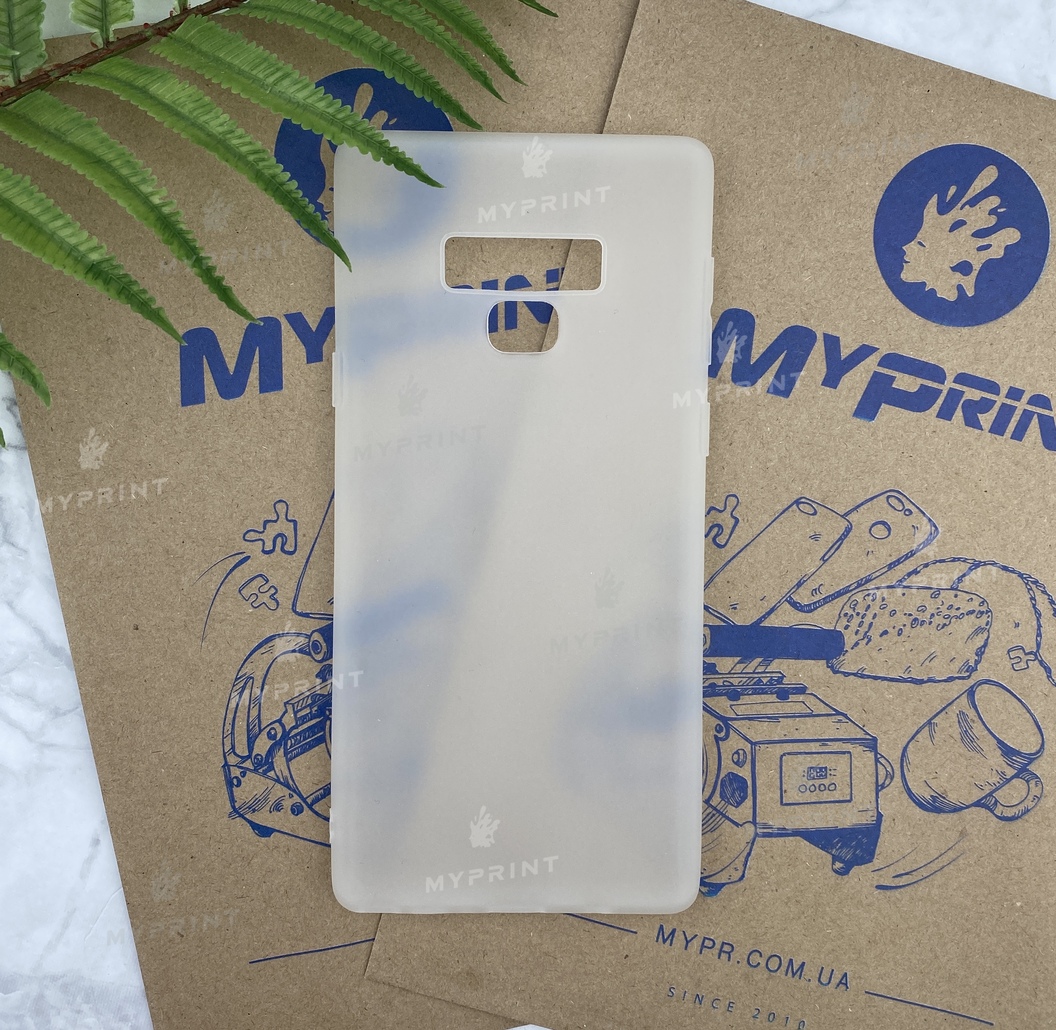 Чохол силіконовий для Samsung Note 9 білий (5759) - фото 1 - Чохли для УФ друку