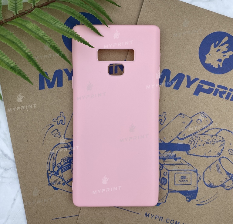Чохол силіконовий для Samsung Note 9 рожевий (5761) 