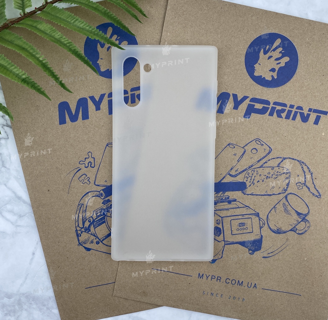 Чохол силіконовий для Samsung Note 10 білий (5751) - фото 1 Чохол силіконовий для Samsung Note 10 білий (5751) - фото 1 - Чохли для УФ друку