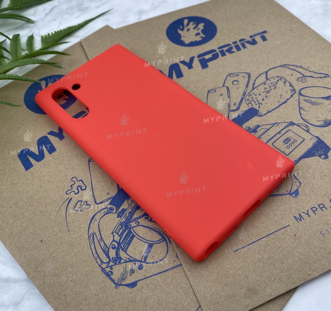 Чохол силіконовий для Samsung Note 10 червоний (5752) - фото 2 - Чохли для УФ друку