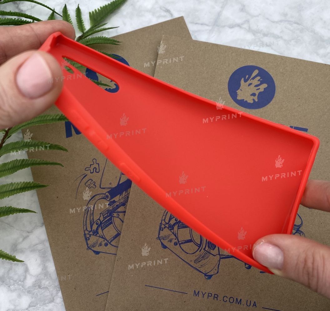 Чохол силіконовий для Samsung Note 10 червоний (5752) - фото 3 - Чохли для УФ друку