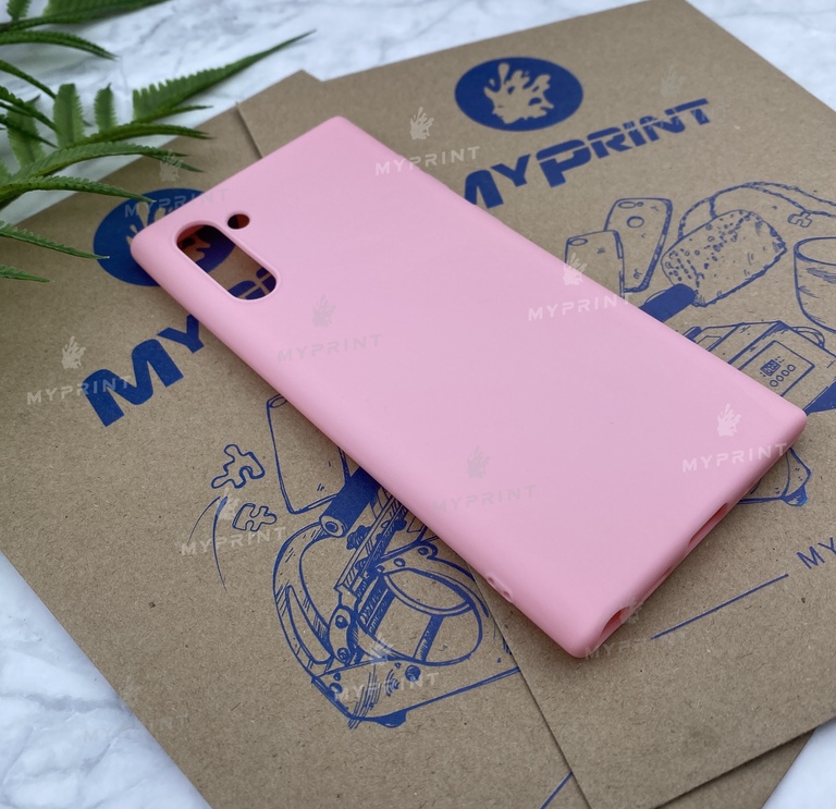 Чохол силіконовий для Samsung Note 10 рожевий (5753) 