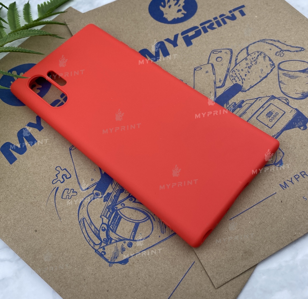 Чохол силіконовий для Samsung Note 10 Plus червоний (5756) - фото 2 Чохол силіконовий для Samsung Note 10 Plus червоний (5756) - фото 2 - Чохли для УФ друку