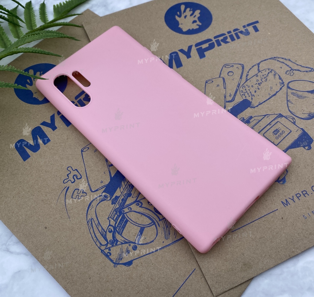 Чохол силіконовий для Samsung Note 10 Plus рожевий (5757) - фото 2 Чохол силіконовий для Samsung Note 10 Plus рожевий (5757) - фото 2 - Чохли для УФ друку