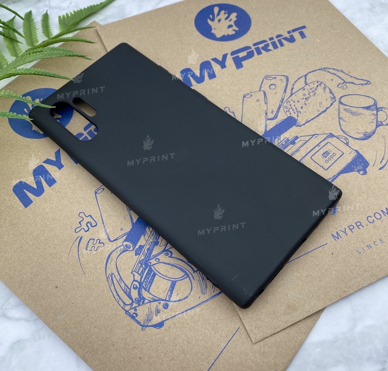 Чохол силіконовий для Samsung Note 10 Plus чорний (5758) 