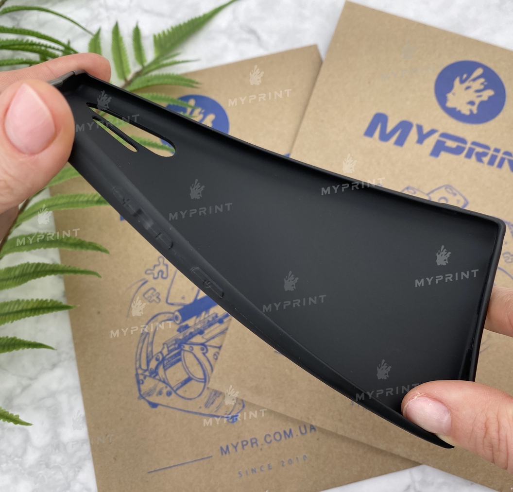 Чохол силіконовий для Samsung Note 10 Plus чорний (5758) - фото 3 Чохол силіконовий для Samsung Note 10 Plus чорний (5758) - фото 3 - Чохли для УФ друку