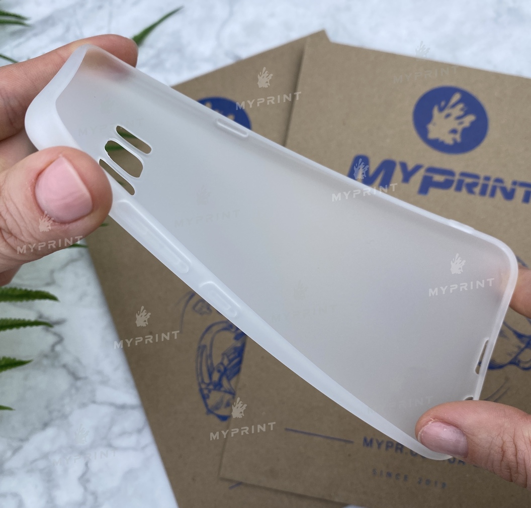 Чохол силіконовий для Samsung S8 PLUS білий (5763) - фото 3 - Чохли для УФ друку