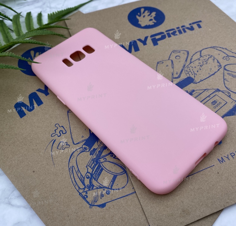 Чохол силіконовий для Samsung S8 PLUS рожевий (5765) 