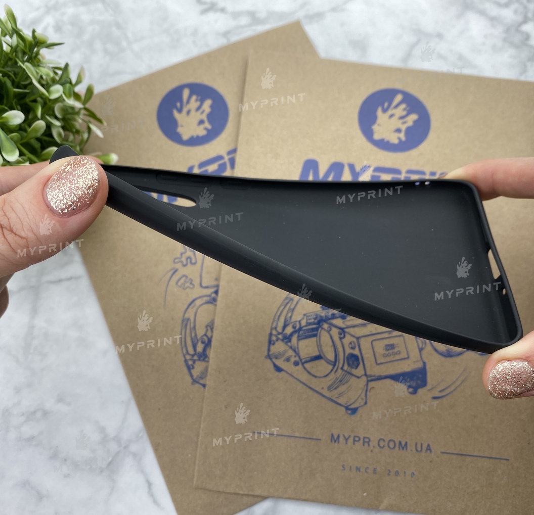 Чохол силіконовий для Huawei P30 Pro чорний (5471) - фото 3 - Чохли для УФ друку
