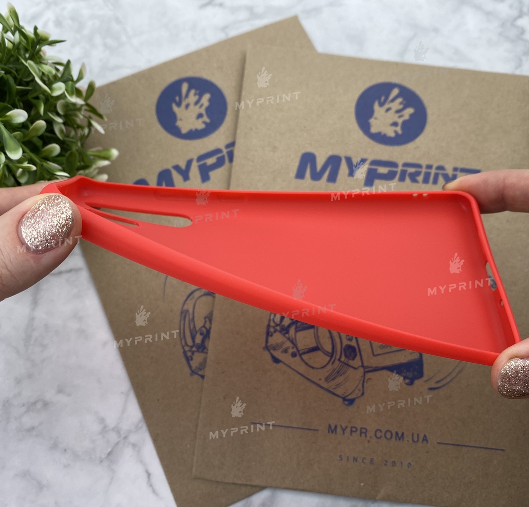 Чохол силіконовий для Huawei P30 Pro червоний (5472) - фото 3 - Чохли для УФ друку