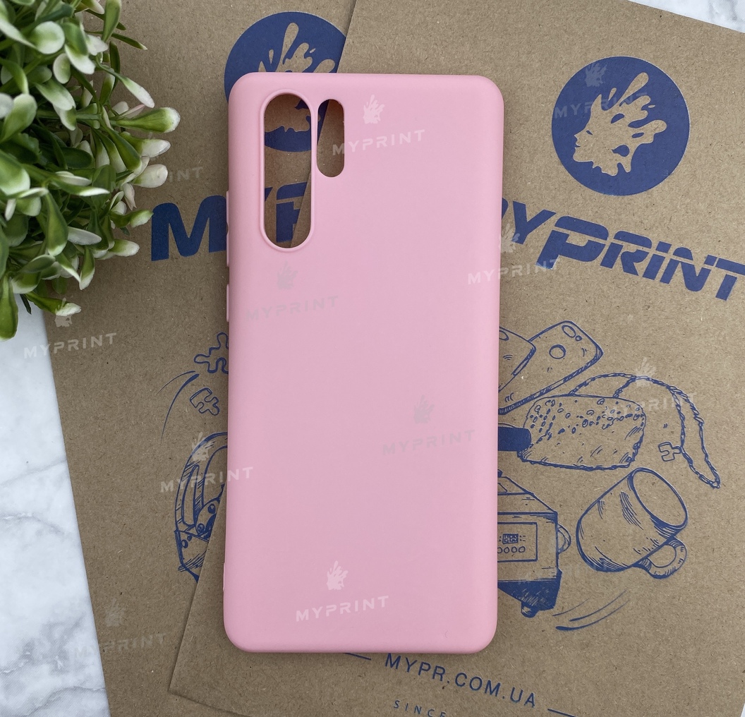 Чохол силіконовий для Huawei P30 Pro рожевий (5473) - фото 1 - Чохли для УФ друку