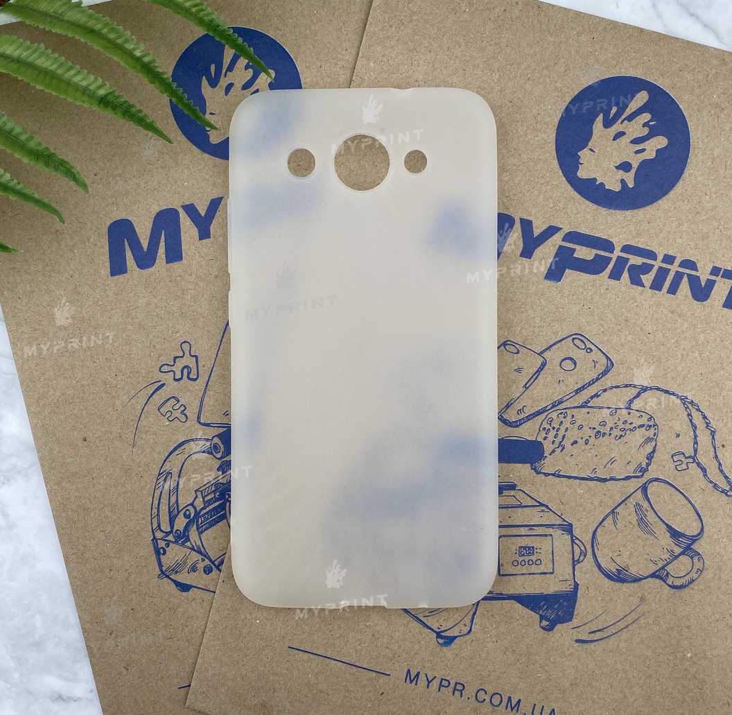 Silicone case for Huawei Y3 (2017) white (5700) - фото 1 Silicone case for Huawei Y3 (2017) white (5700) - фото 1 - Covers for UV printing