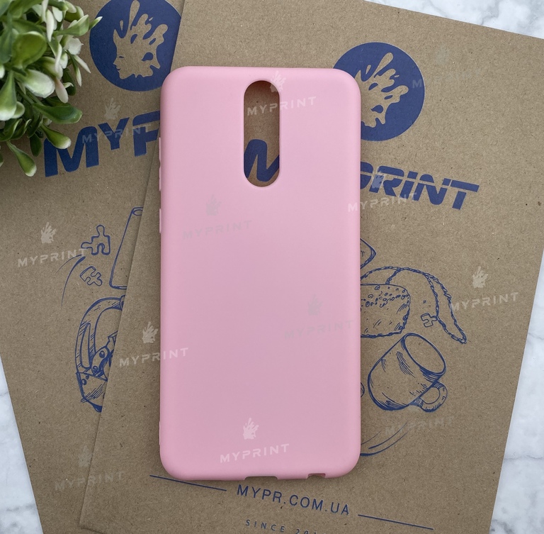 Чехол силиконовый для Huawei Mate 10 Lite розовый (4518) 