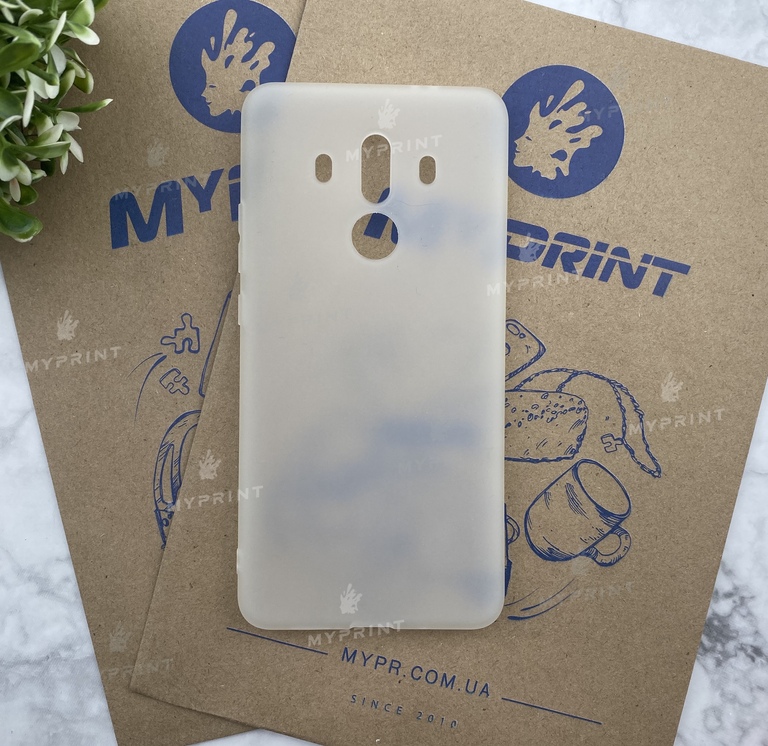 Чехол силиконовый для Huawei Mate 10 Pro  белый (4522) 