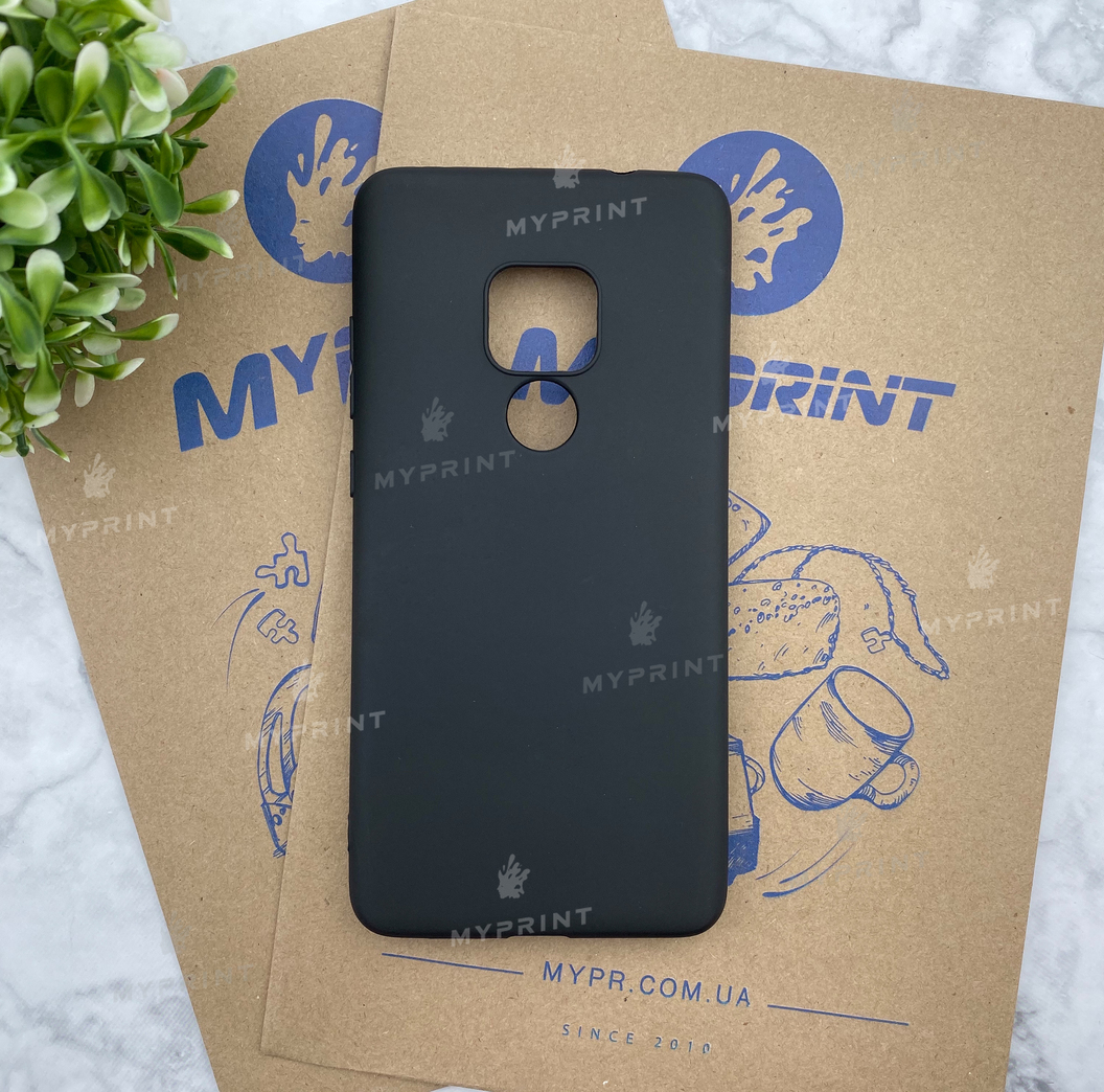 Чохол силіконовий для Huawei Mate 20 чорний (4541) - фото 1 Чохол силіконовий для Huawei Mate 20 чорний (4541) - фото 1 - Чохли для УФ друку