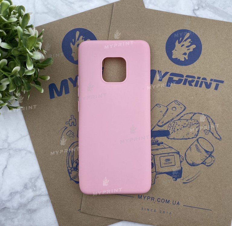 Чохол силіконовий для Huawei Mate 20 Pro рожевий (4536) 