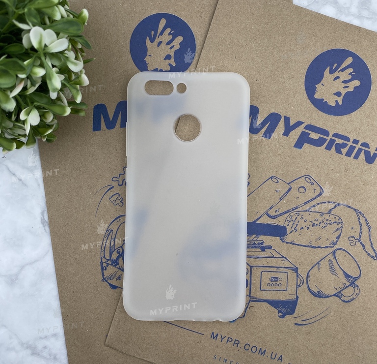 Чехол силиконовый для Huawei Nova 2 белый (4546) 