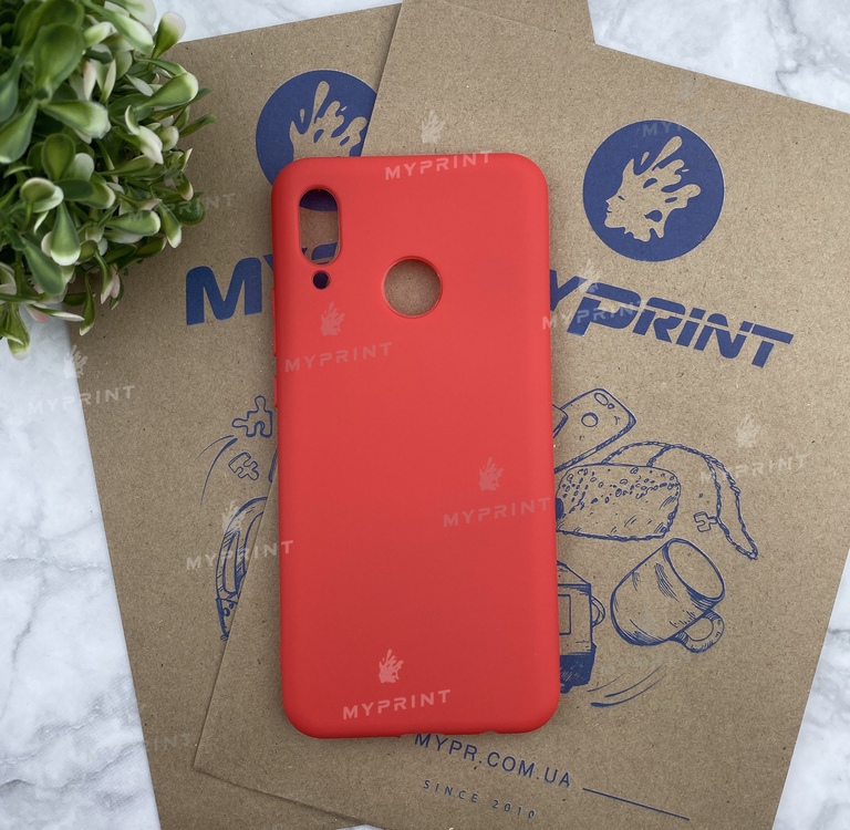 Чехол силиконовый для Huawei Nova 3  красный (4555)  Чехол силиконовый для Huawei Nova 3  красный (4555)