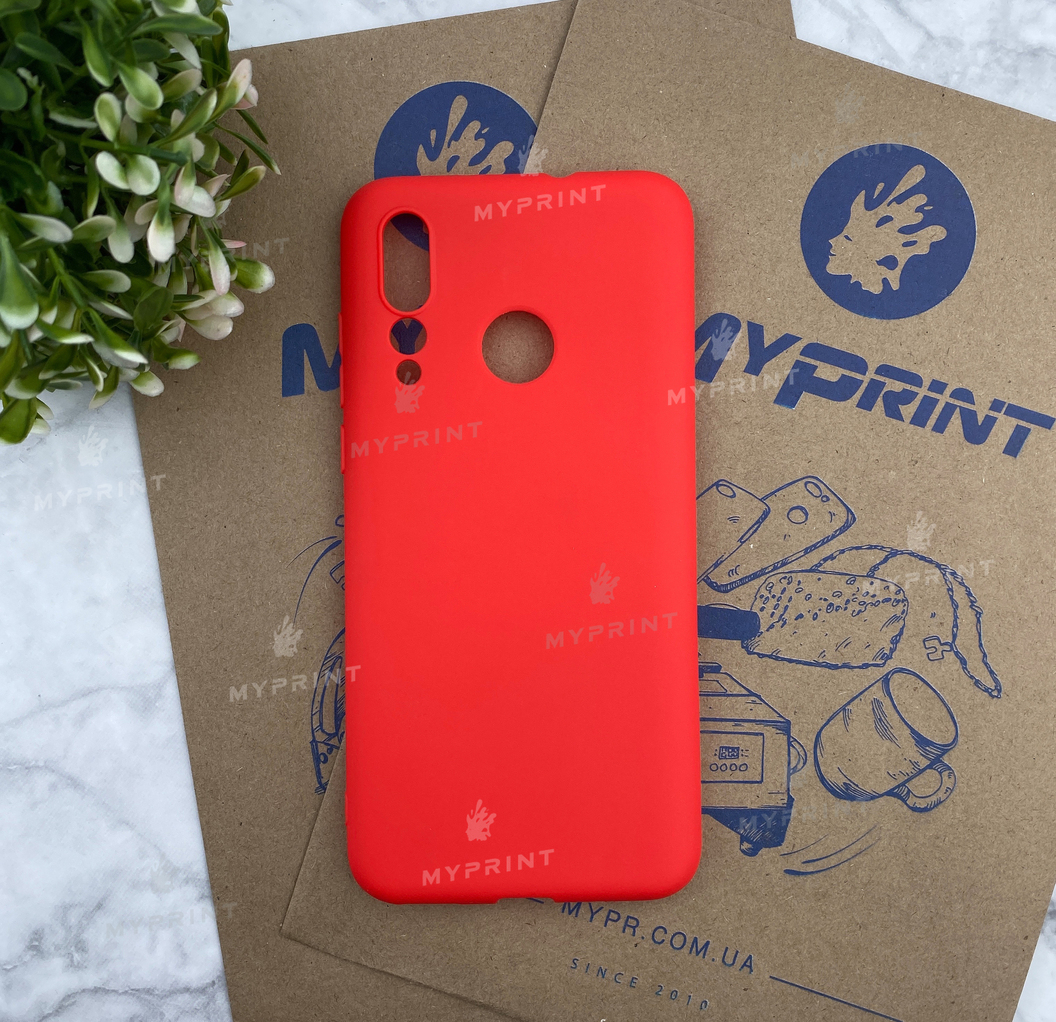 Чохол силіконовий для Huawei Nova 4 червоний (4561) - фото 1 Чохол силіконовий для Huawei Nova 4 червоний (4561) - фото 1 - Чохли для УФ друку