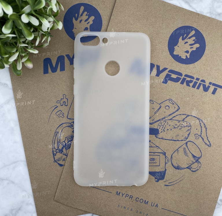 Чохол силіконовий для Huawei P Smart білий (4578)  Чохол силіконовий для Huawei P Smart білий (4578)