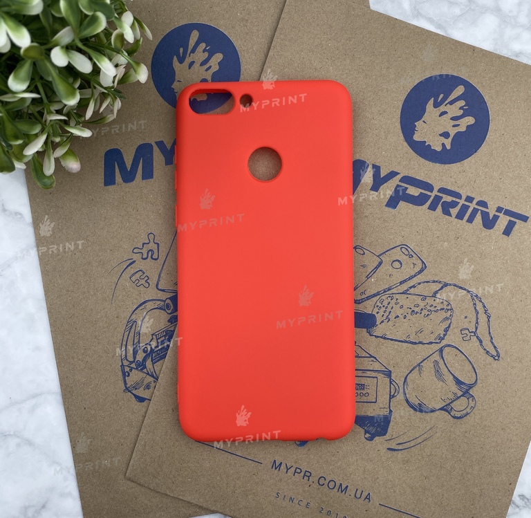 Чохол силіконовий для Huawei P Smart червоний (4581)  Чохол силіконовий для Huawei P Smart червоний (4581)