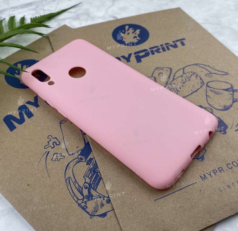 Чехол силиконовый для Huawei P Smart 2019 розовый (5687) 