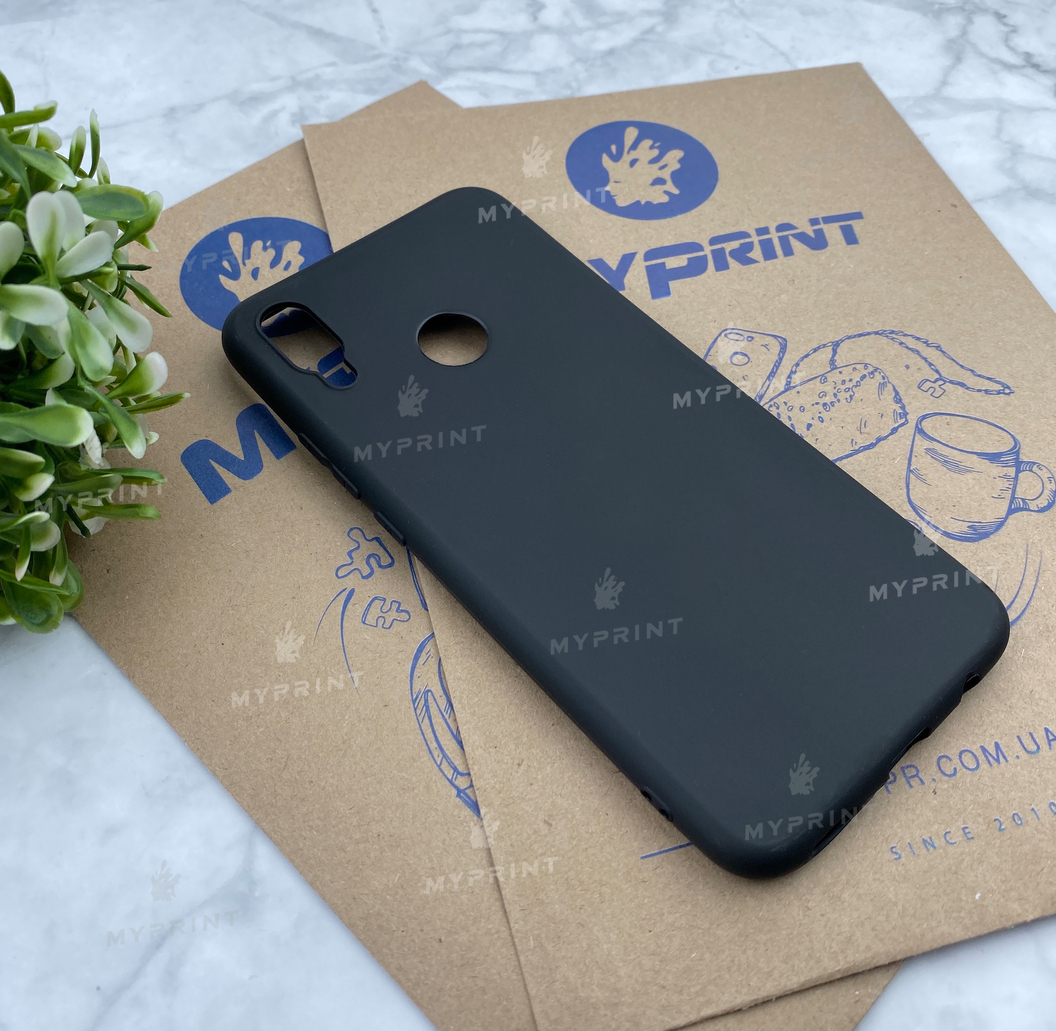 Чохол силіконовий для Huawei P Smart Plus чорний (4585) - фото 2 Чохол силіконовий для Huawei P Smart Plus чорний (4585) - фото 2 - Чохли для УФ друку