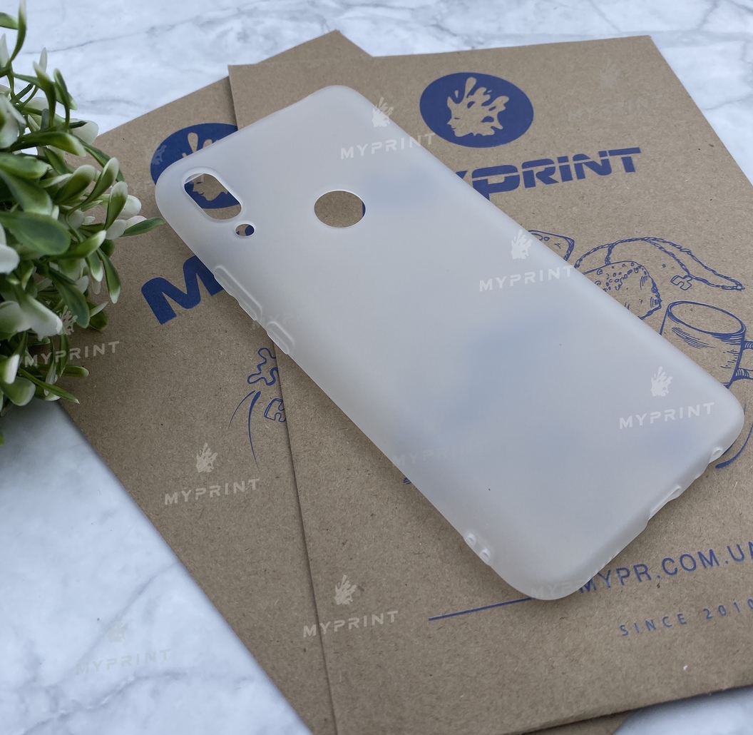 Чохол силіконовий для Huawei P Smart Z білий (5448) - фото 2 Чохол силіконовий для Huawei P Smart Z білий (5448) - фото 2 - Чохли для УФ друку