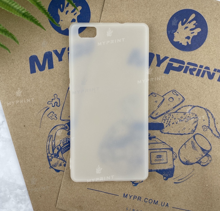 Чохол силіконовий для Huawei P8 Lite білий (5692) 