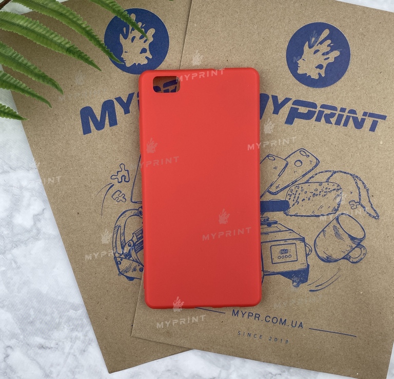 Чохол силіконовий для Huawei P8 Lite червоний (5693) 