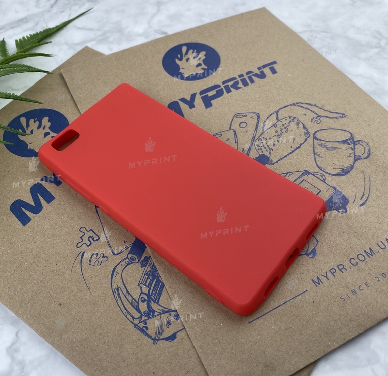 Чохол силіконовий для Huawei P8 Lite червоний (5693) 
