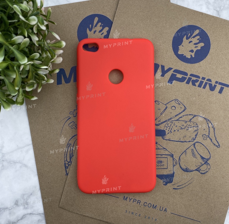 Чохол силіконовий для Huawei P8 Lite 2017 червоний (4619) 
