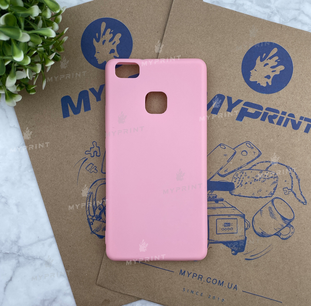 Silicone cover for Huawei P9 Lite pink (4628) - фото 1 Silicone cover for Huawei P9 Lite pink (4628) - фото 1 - Covers for UV printing