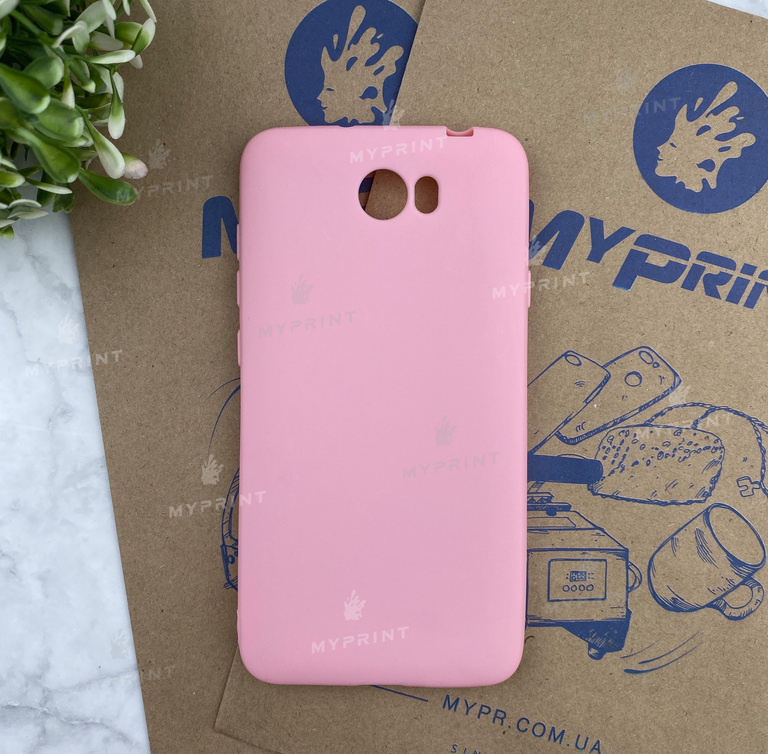 Чохол силіконовий для Huawei Y5 II / Honor Play 5 рожевий (4646) 