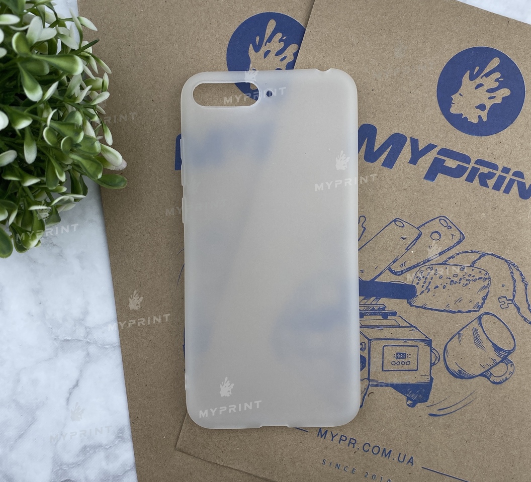 Чохол силіконовий для Huawei Y6 (2018) without fingerprint білий (4650) - фото 1 Чохол силіконовий для Huawei Y6 (2018) without fingerprint білий (4650) - фото 1 - Чохли для УФ друку