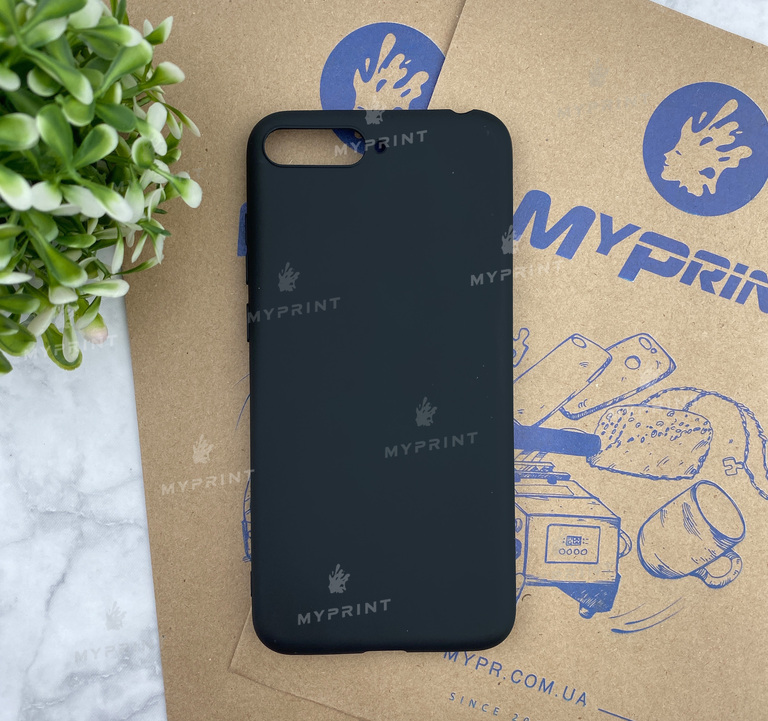 Чохол силіконовий для Huawei Y6 (2018) without fingerprint чорний (4651) 