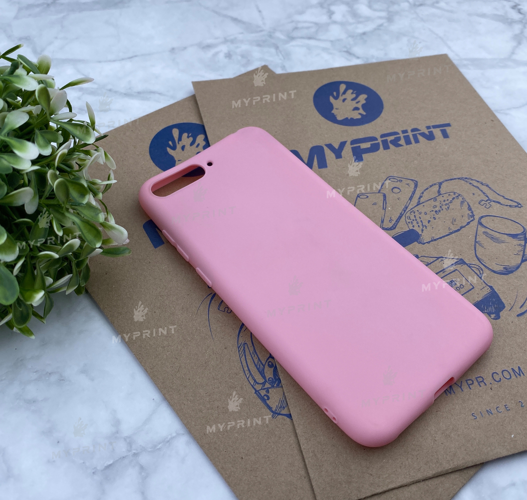 Чохол силіконовий для Huawei Y6 (2018) without fingerprint рожевий (4652) - фото 2 Чохол силіконовий для Huawei Y6 (2018) without fingerprint рожевий (4652) - фото 2 - Чохли для УФ друку