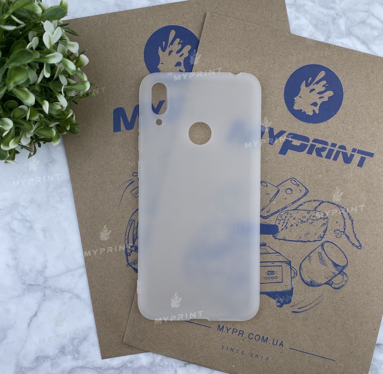 Чохол силіконовий для Huawei Y7 (2019) білий (4677) 