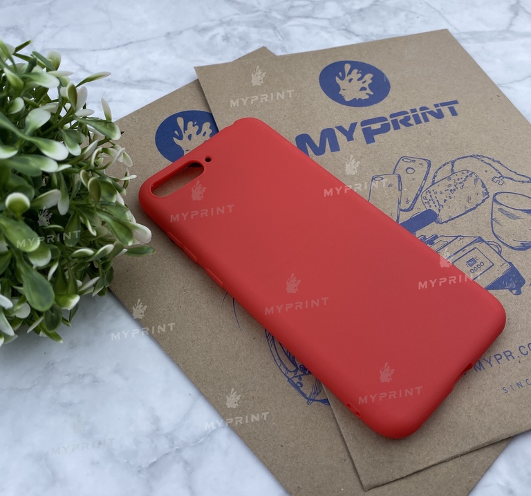 Чохол силіконовий для Huawei Y6 (2018) without fingerprint червоний (4653) 