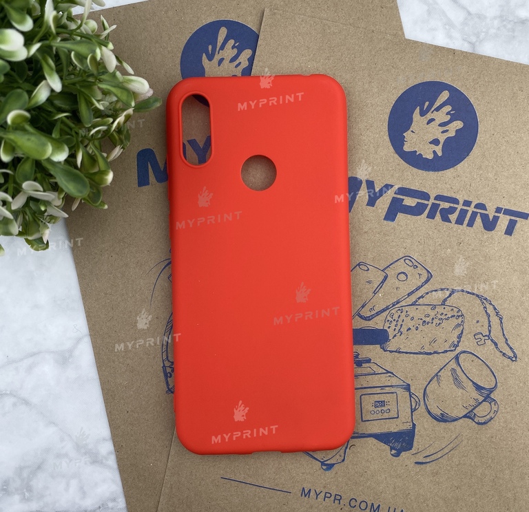 Чохол силіконовий для Huawei Y6 Pro (2019) / Y6s (2019) червоний (4659) 